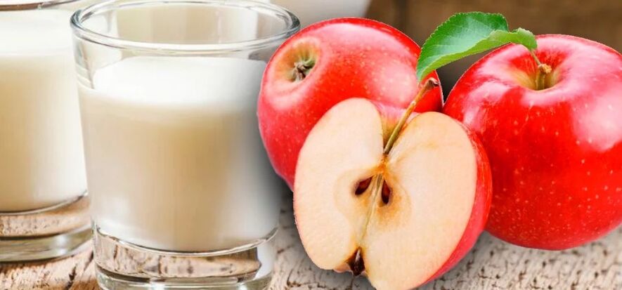 Kefir-apple mataræði